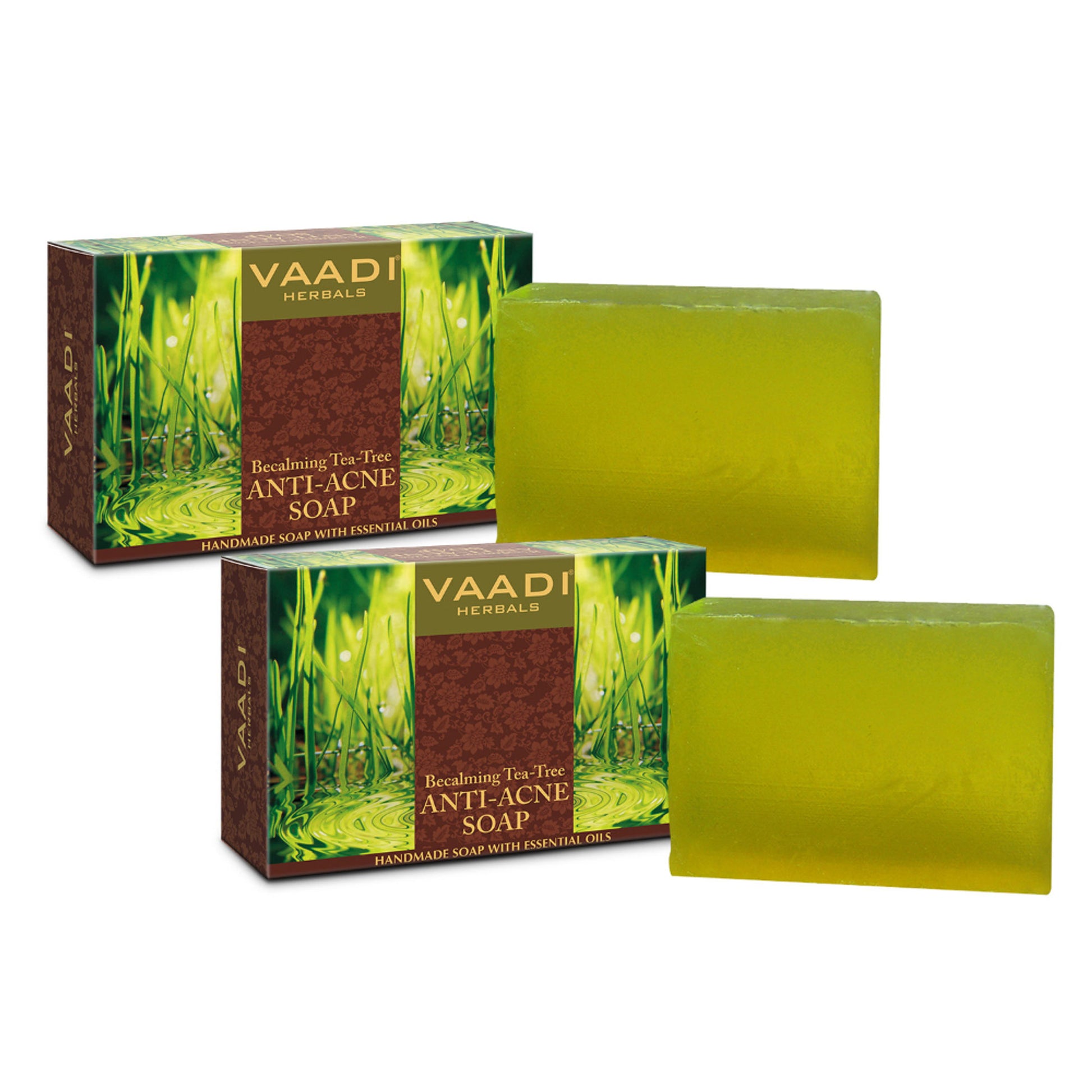 Vaadi Herbals Anti-Acne Soap With Becalming & Tea Tree Oil - Pack of 2