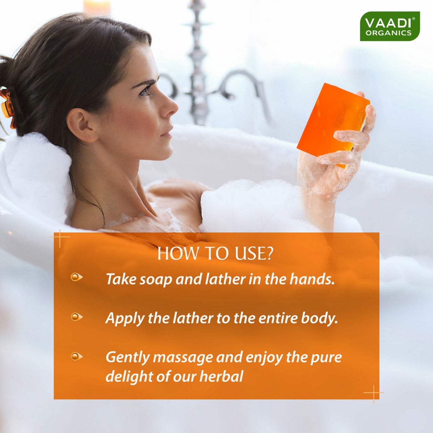 Vaadi Herbals Luxurious Saffron Soap - Skin Whitening Therapy - Pack of 2