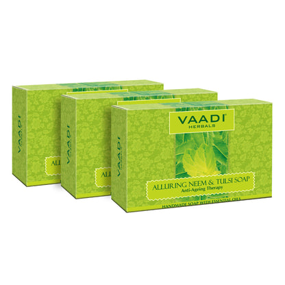 Vaadi Herbals Alluring Neem And Tulsi Soap - Pack of 3