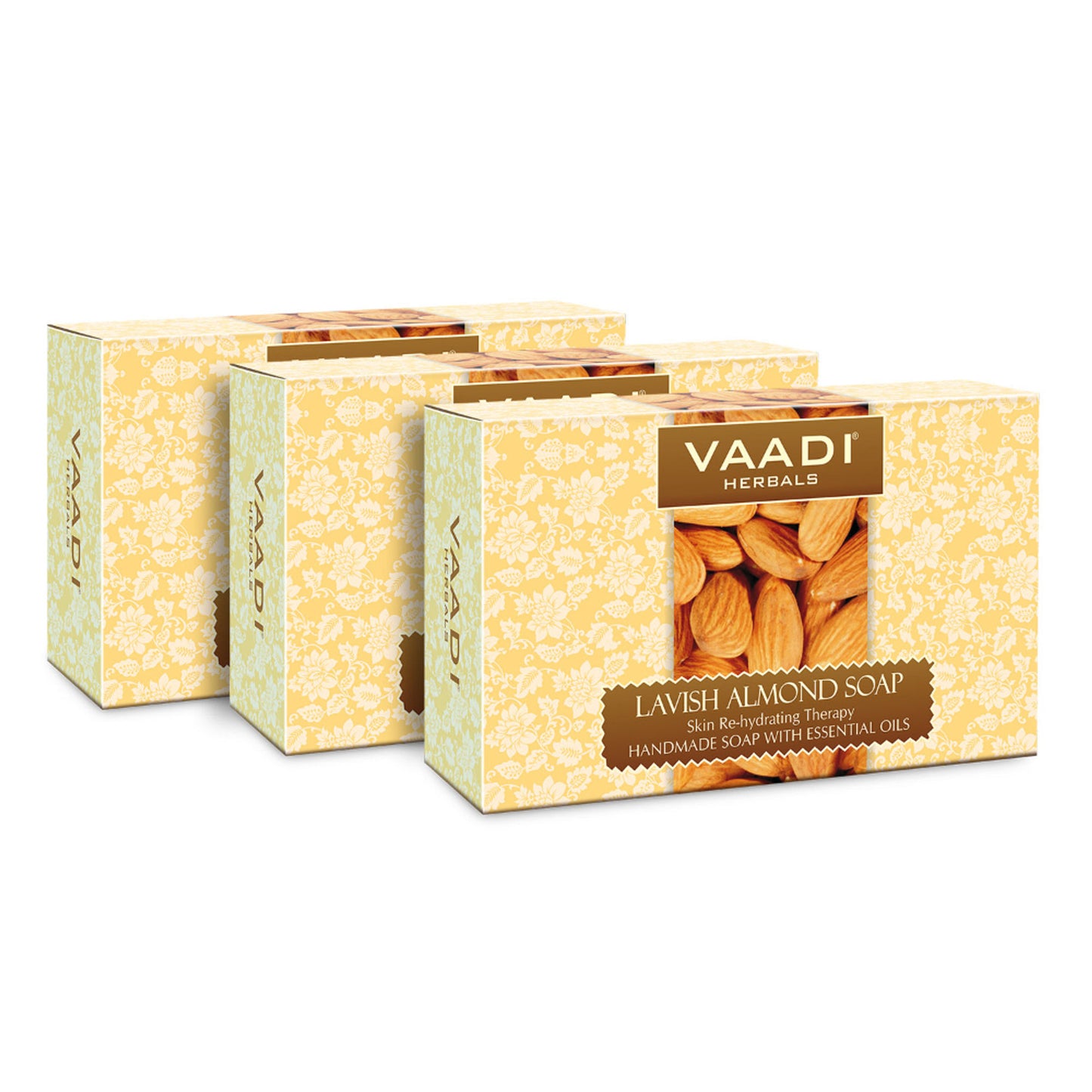 Vaadi Herbals Lavish Almond Soap - Pack of 3