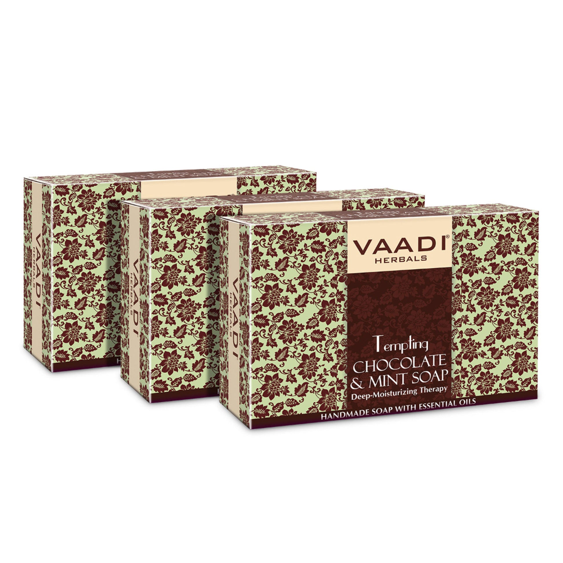 Vaadi Herbals Tempting Chocolate & Mint Soap - Pack of 3
