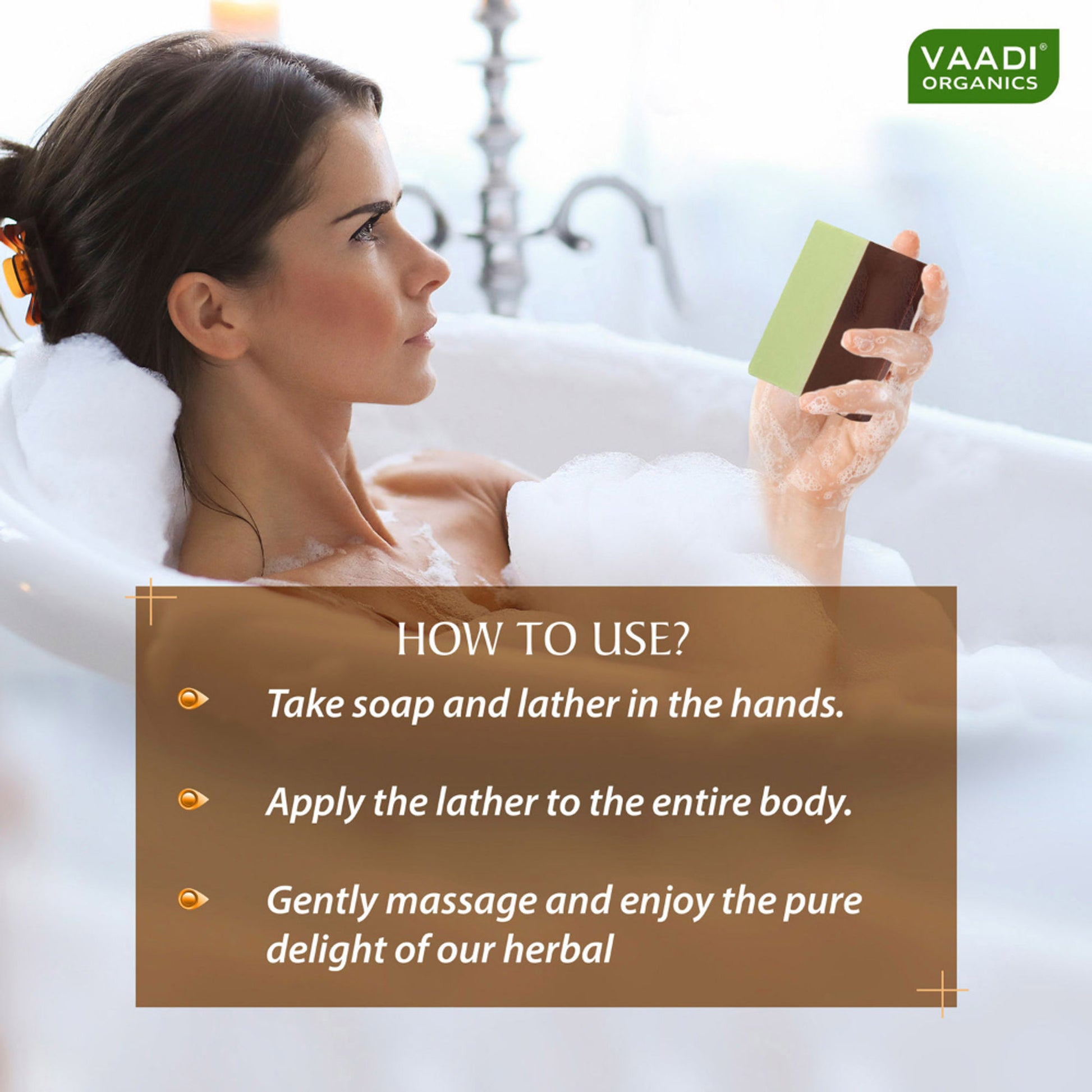 Vaadi Herbals Tempting Chocolate & Mint Soap - Pack of 3