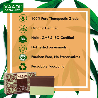 Vaadi Herbals Tempting Chocolate & Mint Soap - Pack of 3