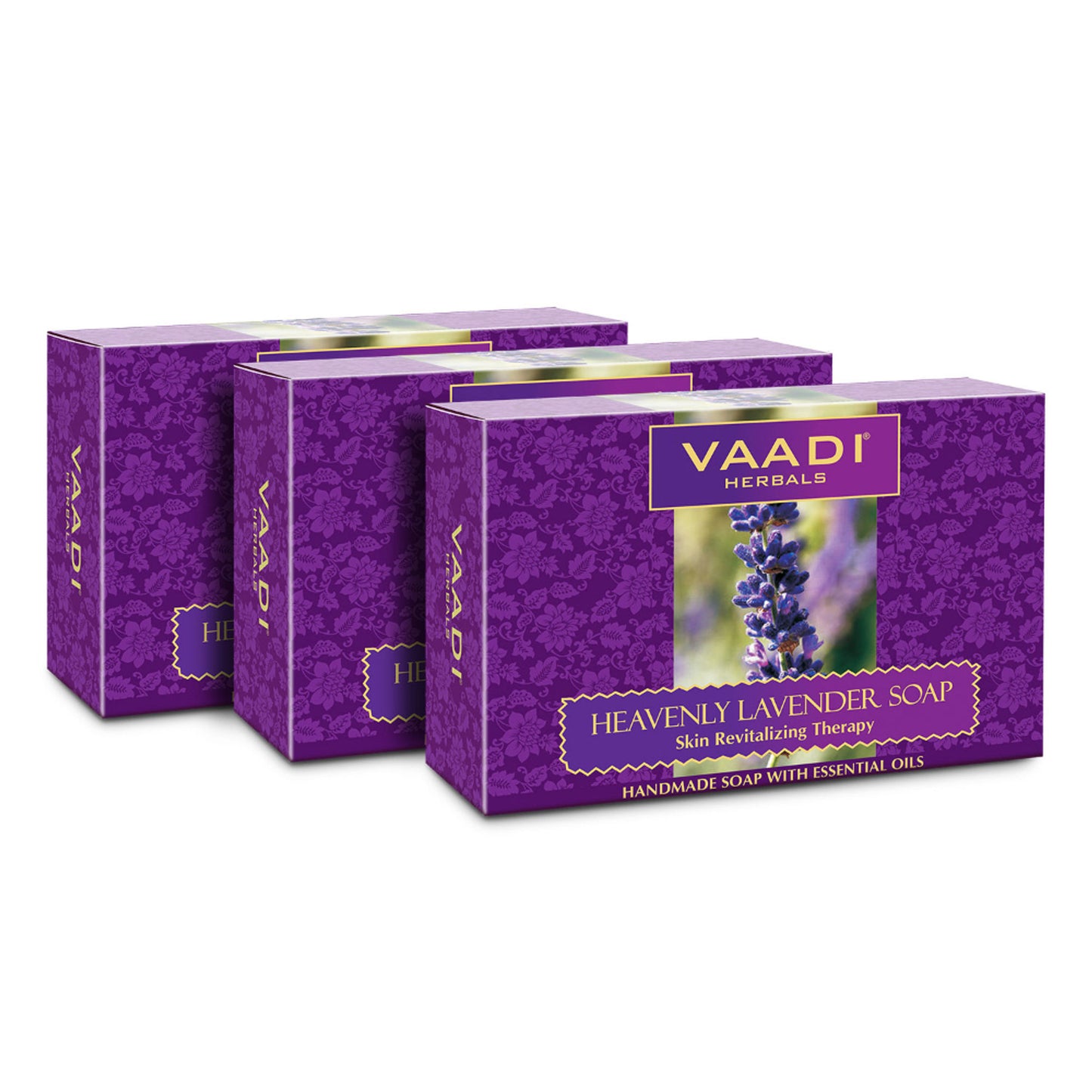 Vaadi Herbals Heavenly Lavender Soap - Pack of 3