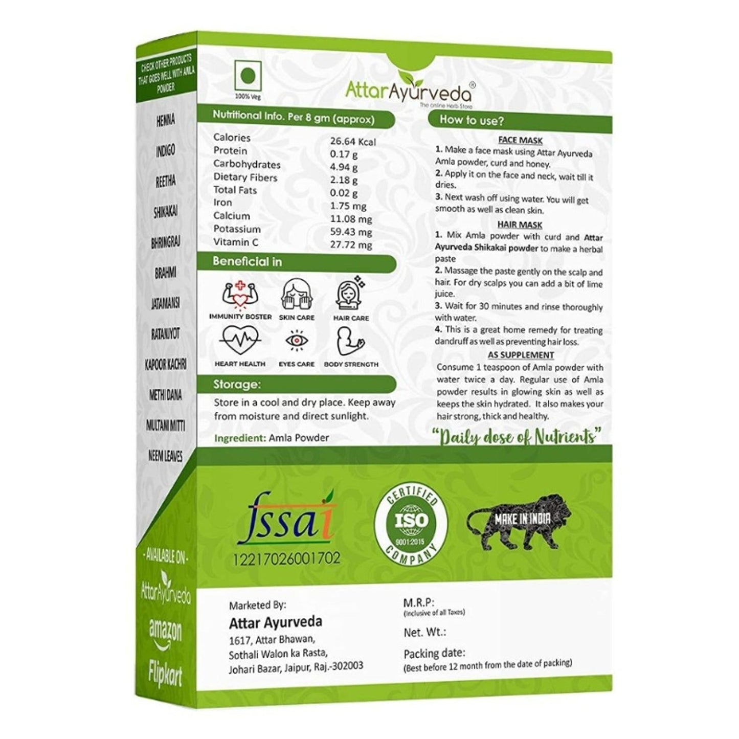 Attar Ayurveda Amla Powder