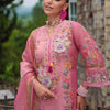 Dhiyona IE Women Floral Embroidered Beads and Stones Kurta with Trousers & With Dupatta
