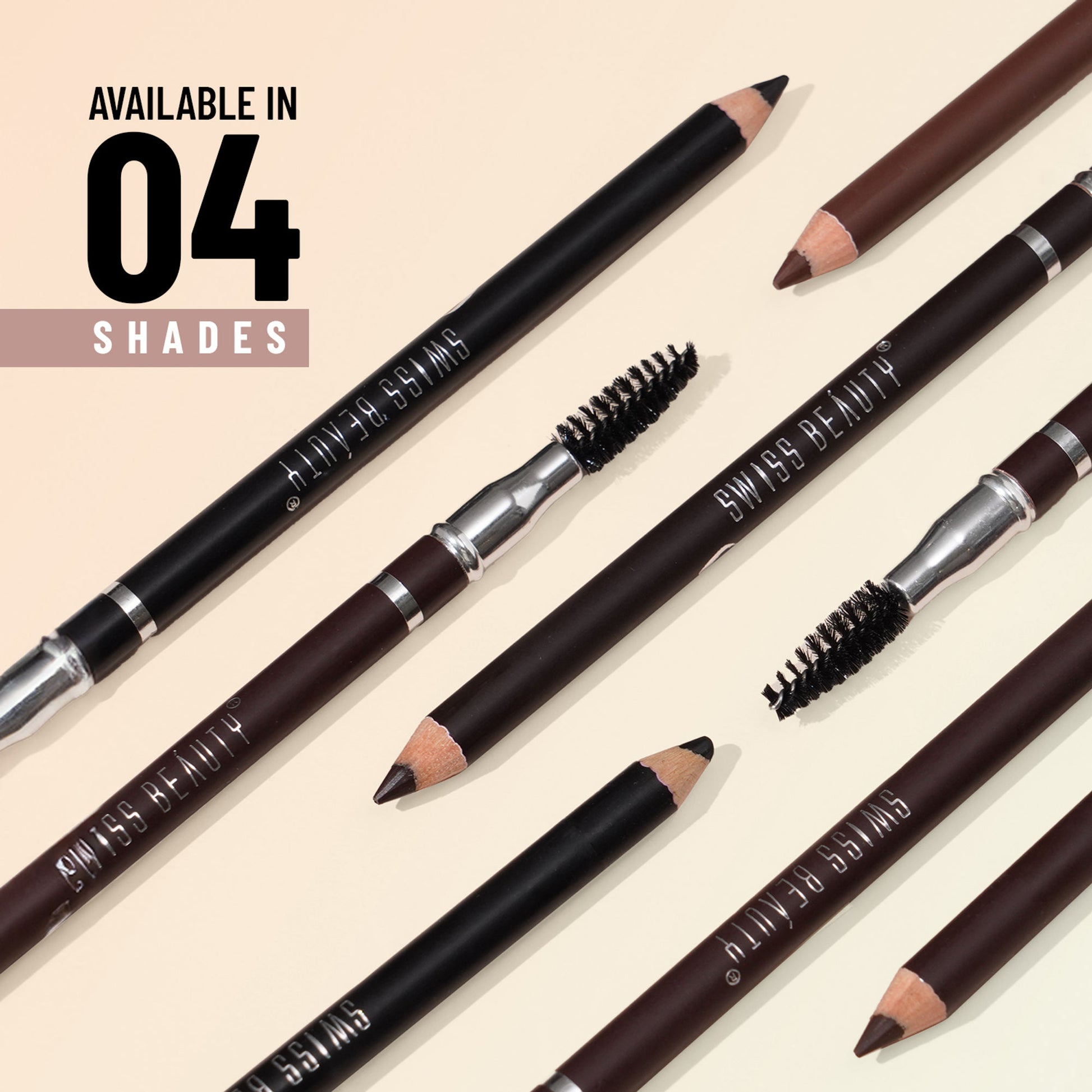 Swiss Beauty Brow Definer Pencil - 04 Black