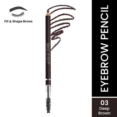 Swiss Beauty Brow Definer Pencil - 03 Deep Brown