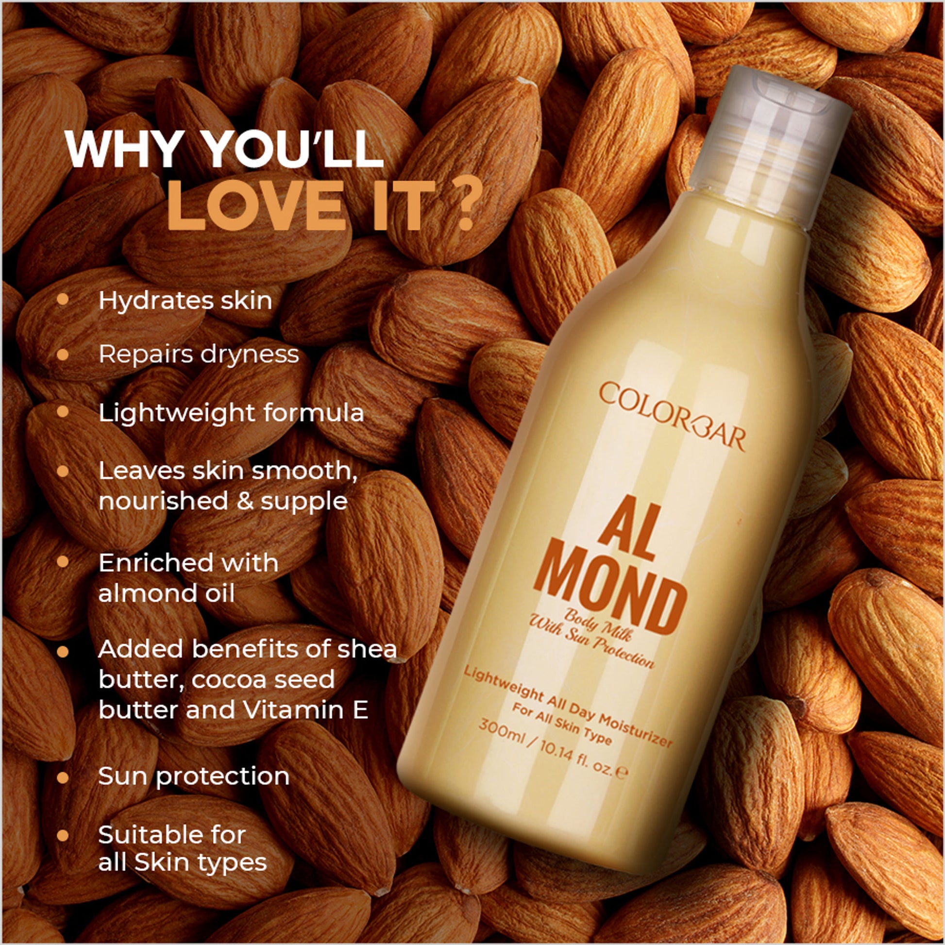 Colorbar Almond Body Milk With Sun Protection