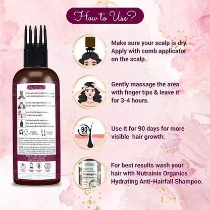 Nutrainix Organics Onion Hair Oil Nourishes Your Scalp- Stronger And Thicker Hair Growth