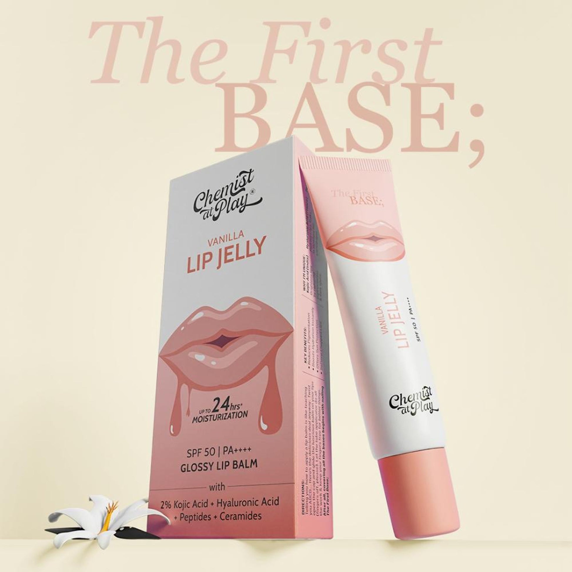 Chemist At Play Chocolate Tinted Lip Balm with SPF 50 PA++++ for Dry, Chapped & Pigmented Lip - Vanilla
