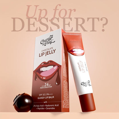 Chemist At Play Chocolate Tinted Lip Balm with SPF 50 PA++++ for Dry, Chapped & Pigmented Lip - Chocolate