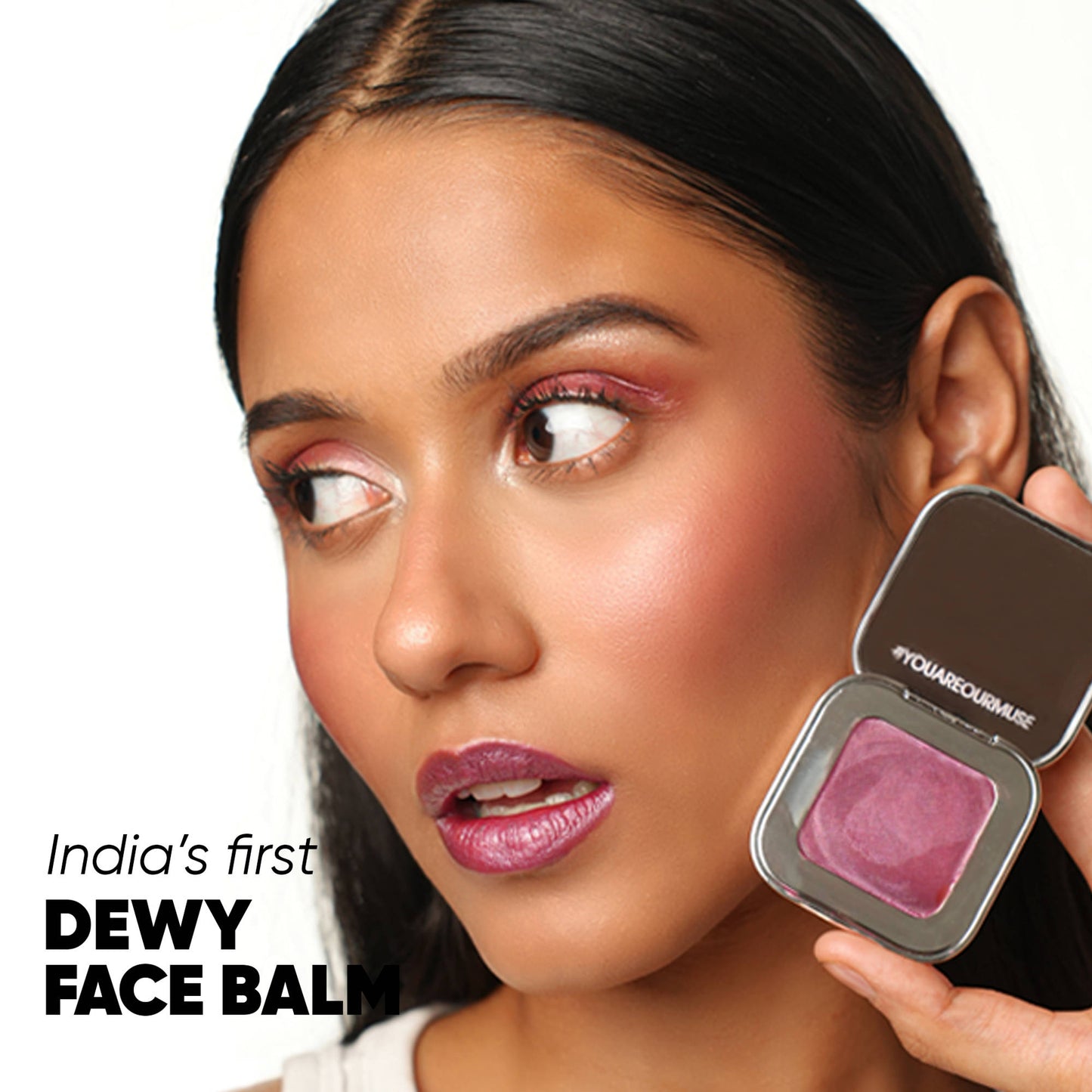 Flossy Cosmetics Face Glaze 2-In-1 Blush & Highlighter Duo - Jhatka