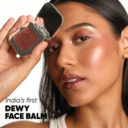 Flossy Cosmetics Face Glaze 2-In-1 Blush & Highlighter Duo - Mehfil