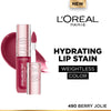 L'Oreal Paris Hyaluron Tint Lip Stain Serum Weightless Color - 490 Berry Jolie