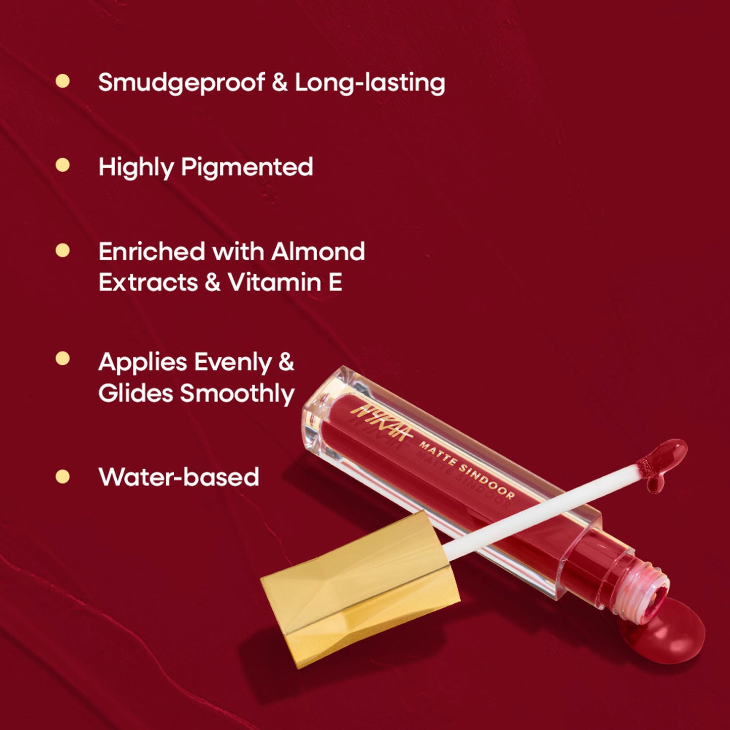 Nykaa Cosmetics Liquid Sindoor - Maroon