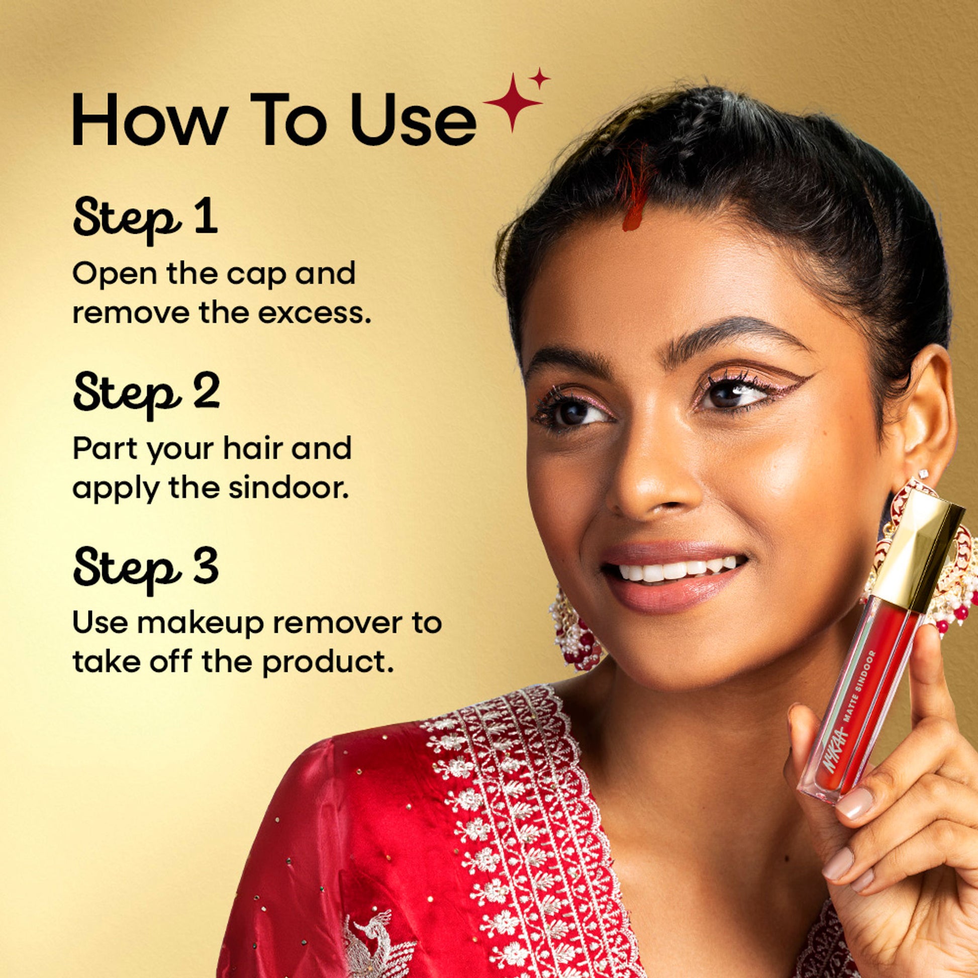 Nykaa Cosmetics Liquid Sindoor - Maroon