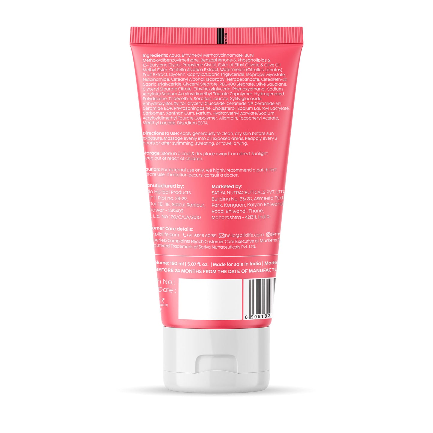 Plix Watermelon Hydra-Cool Sunscreen Body Lotion