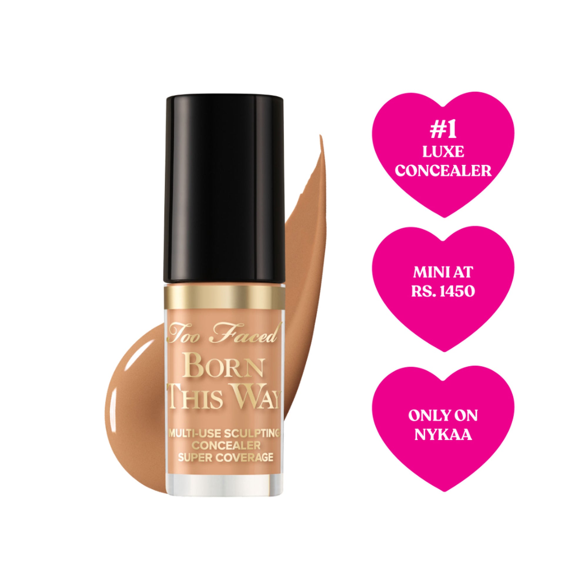 Too Faced Born This Way Super Coverage Mini Concealer - Warm Beige