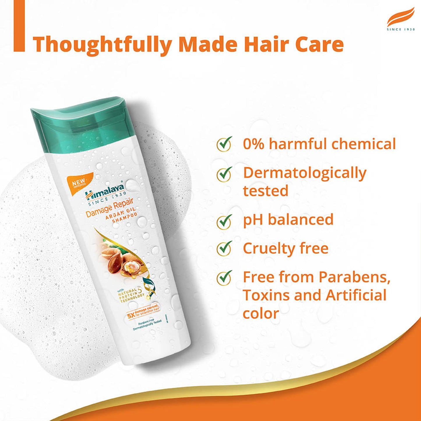 Himalaya Damage Repair Protein Shampoo With Beach Almond & Chickpea