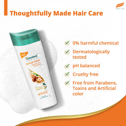 Himalaya Damage Repair Protein Shampoo With Beach Almond & Chickpea