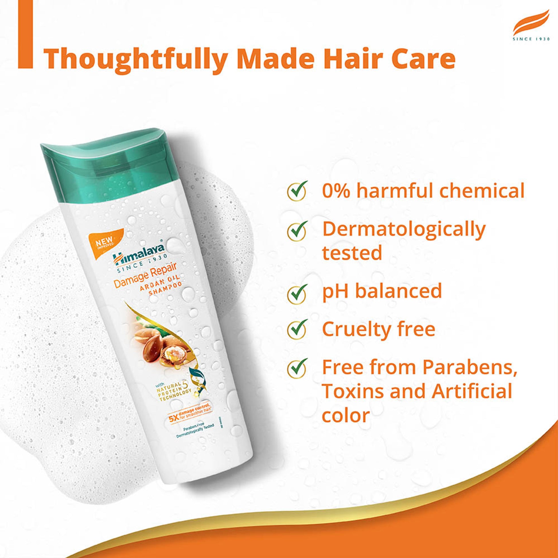 Himalaya Damage Repair Protein Shampoo With Beach Almond & Chickpea
