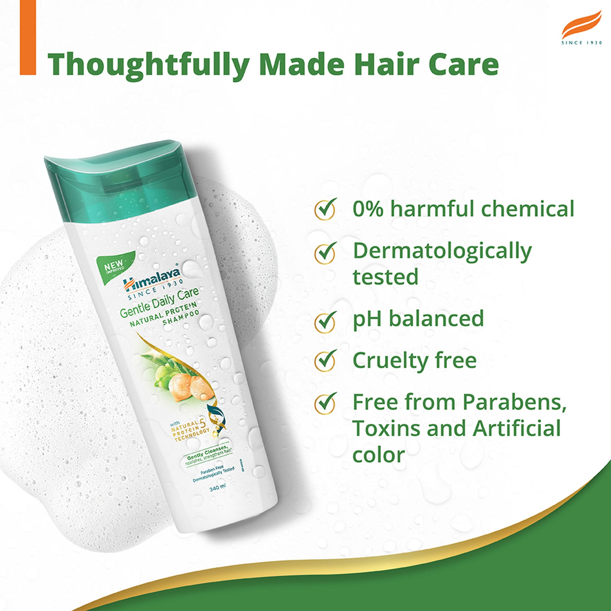 Himalaya Gentle Daily Care Protein Shampoo With Chickpea, Licorice & Amla