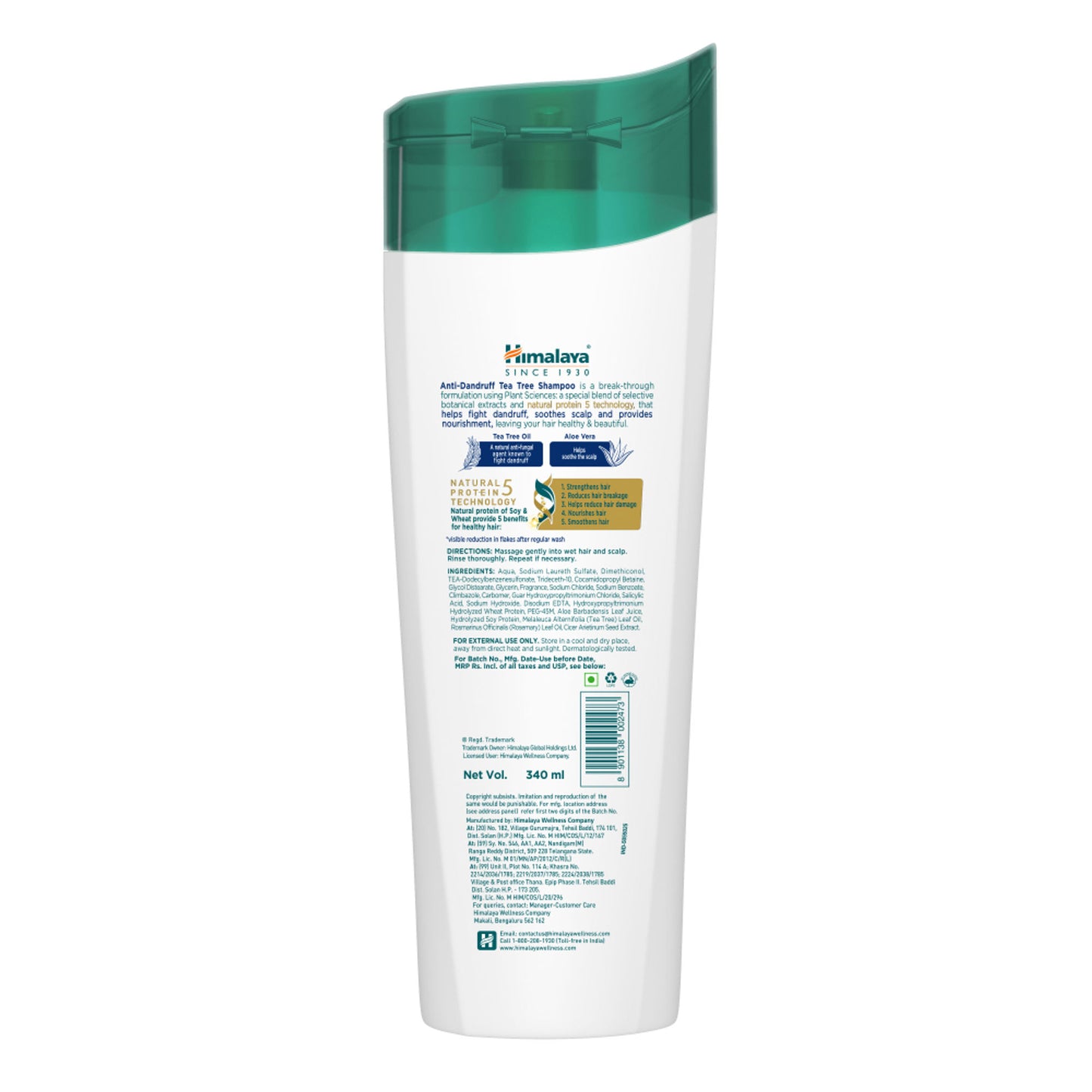 Himalaya Anti-Dandruff Shampoo With Tea Tree Oil & Aloe Vera