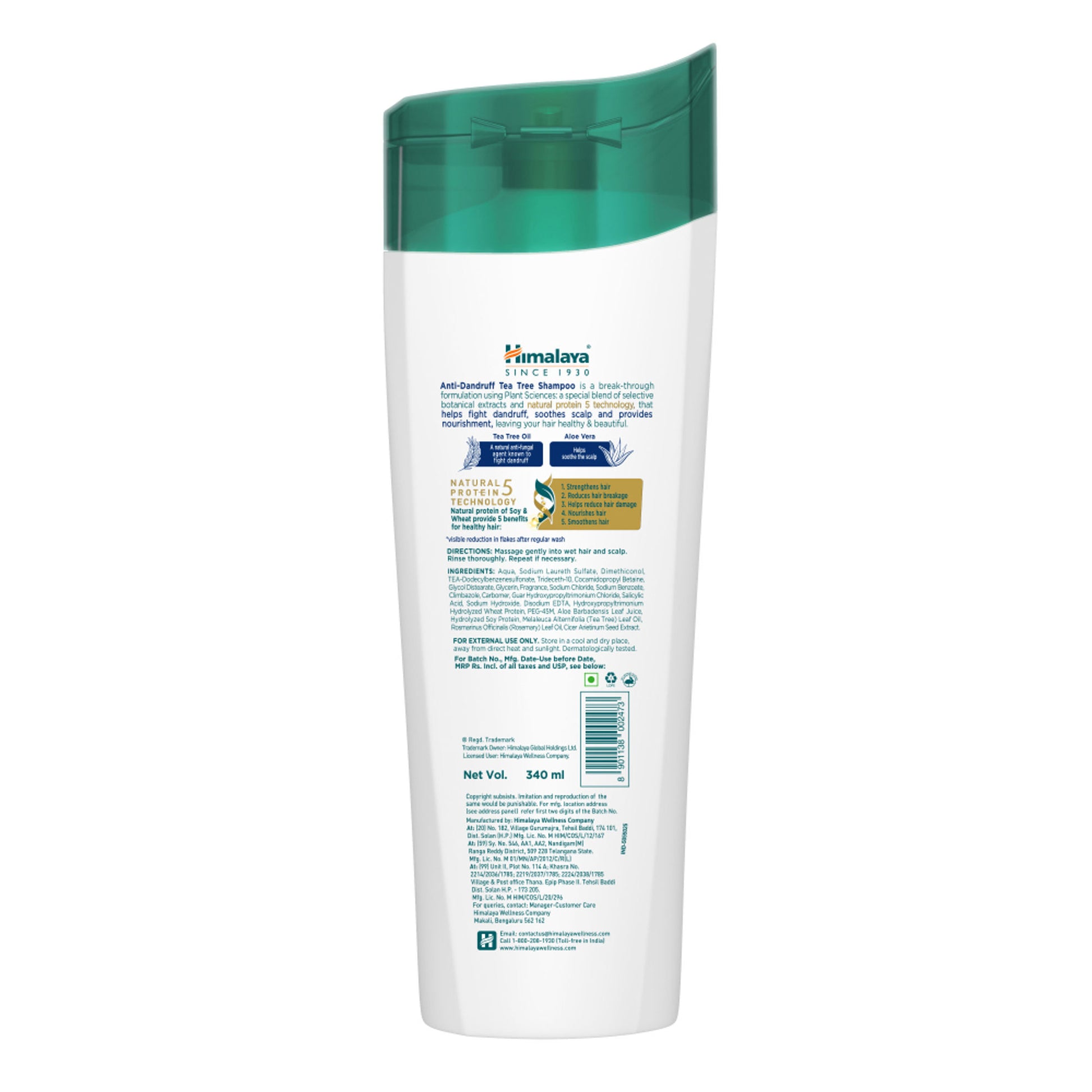 Himalaya Anti-Dandruff Shampoo With Tea Tree Oil & Aloe Vera
