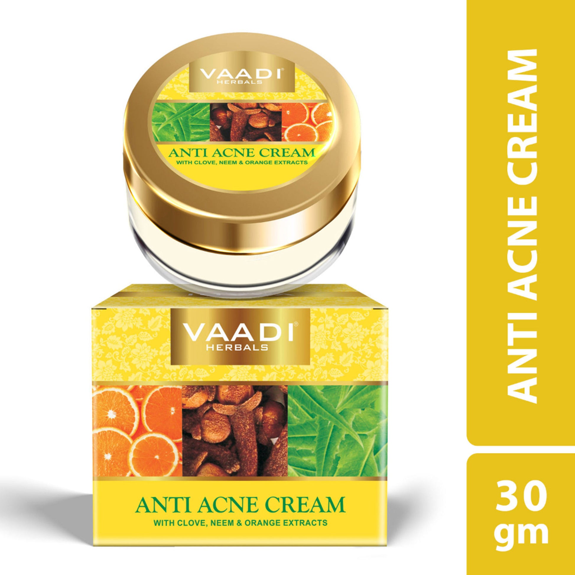 Vaadi Herbals Anti-Acne Cream - Clove Neem & Orange Extract