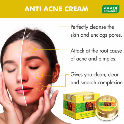 Vaadi Herbals Anti-Acne Cream - Clove Neem & Orange Extract