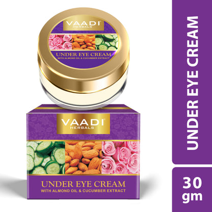 Vaadi Herbals Under Eye Cream - Almond Oil & Cucumber Extract