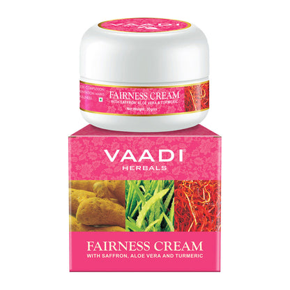 Vaadi Herbals Fairness Cream - Saffron, Aloe Vera & Turmeric Extracts