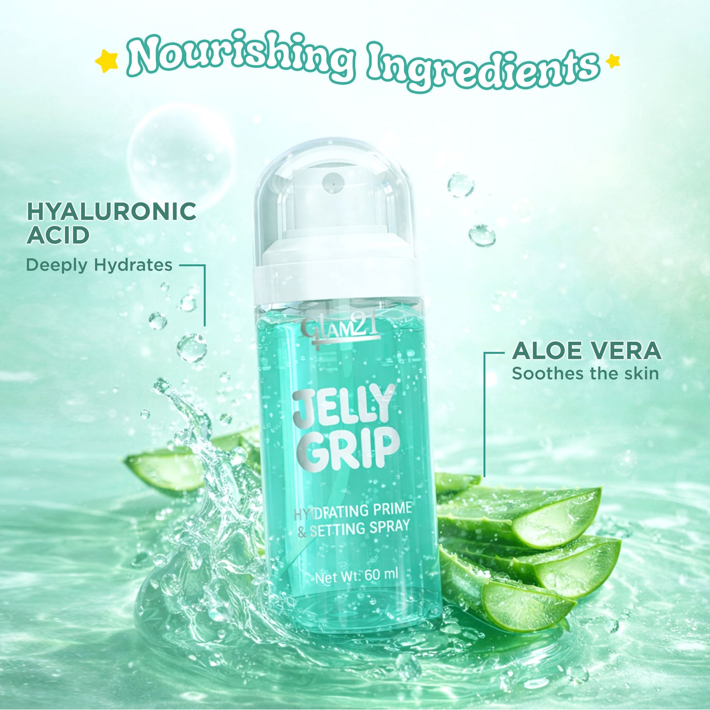 GLAM21 Jelly Grip Hydrating Primer & Setting Spray