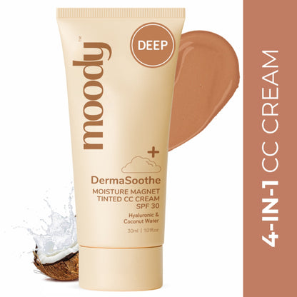 Moody Derma Soothe Moisture Magnet Tinted CC Cream With SPF 30 - Deep