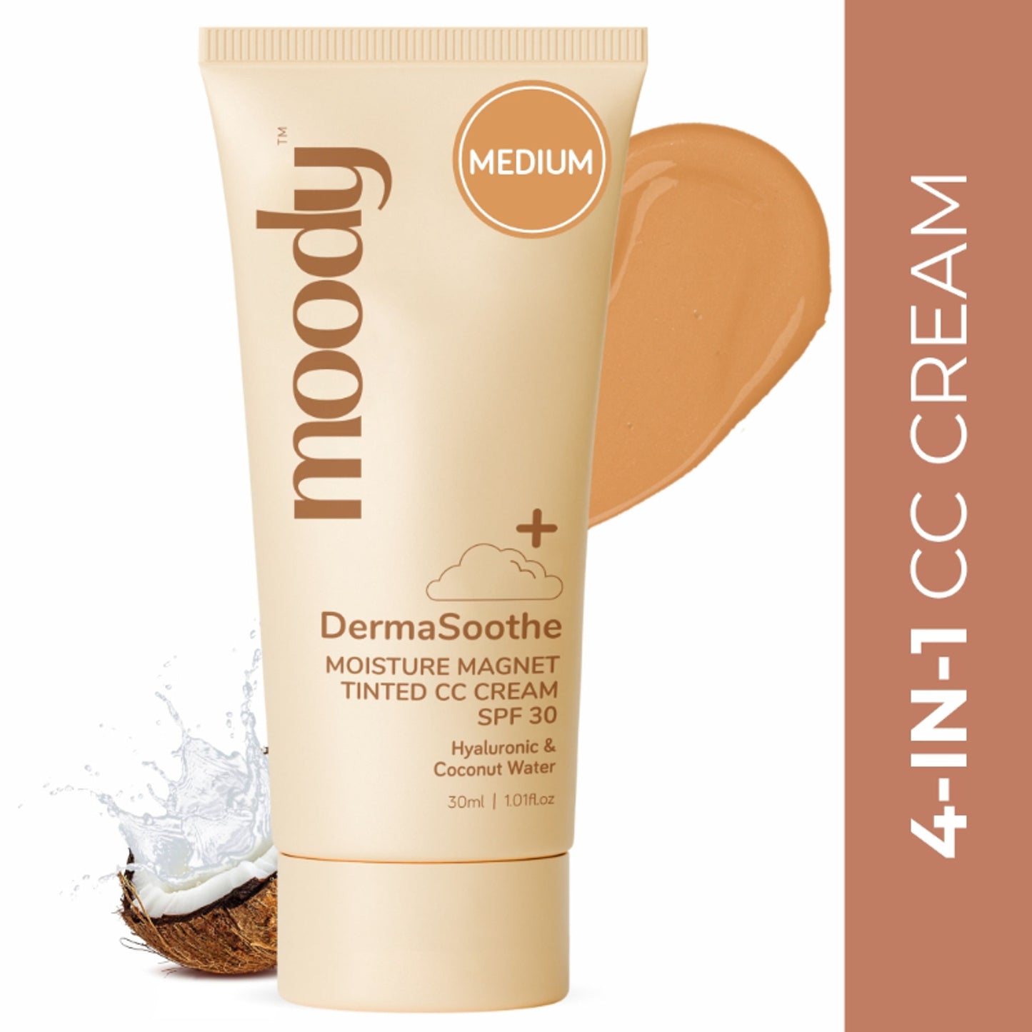 Moody Derma Soothe Moisture Magnet Tinted CC Cream With SPF 30 - Medium