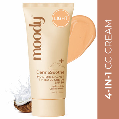 Moody Derma Soothe Moisture Magnet Tinted CC Cream With SPF 30 - Light