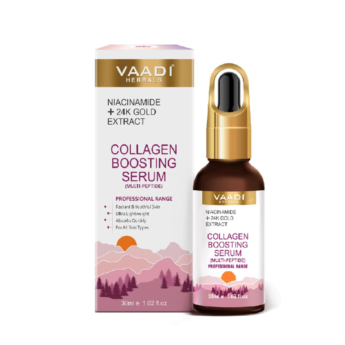 Vaadi Herbals Multipeptide And 24K Gold Extract Collagen Boosting Serum