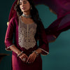Indyancart VA Women Ethnic Motifs Embroidered Regular Kurta with Palazzos & With Dupatta