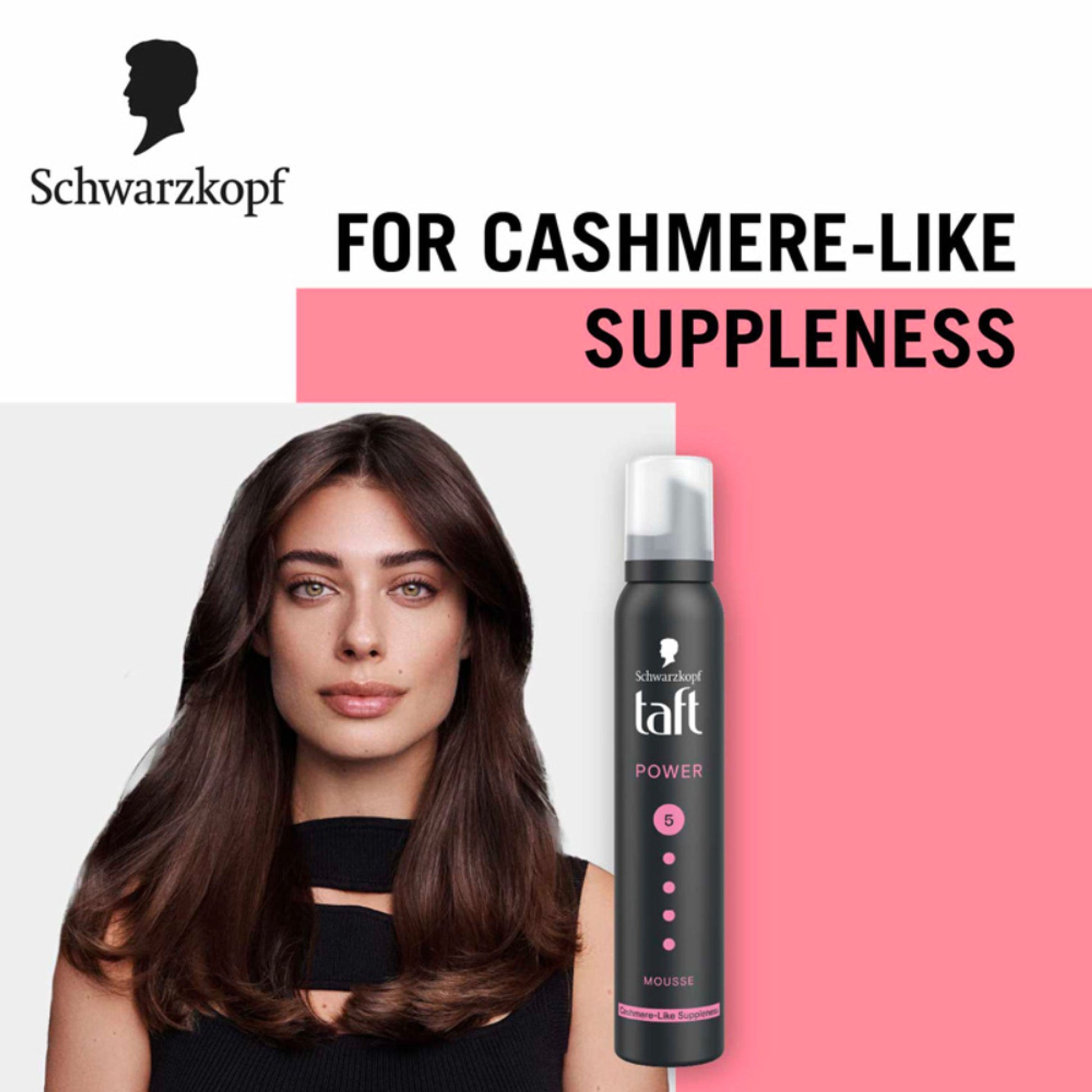 Schwarzkopf TAFT Power Hold 5 Hair Mousse To Controls Frizz, Lasts 24 Hours With No Stickiness