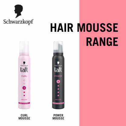 Schwarzkopf TAFT Power Hold 5 Hair Mousse To Controls Frizz, Lasts 24 Hours With No Stickiness