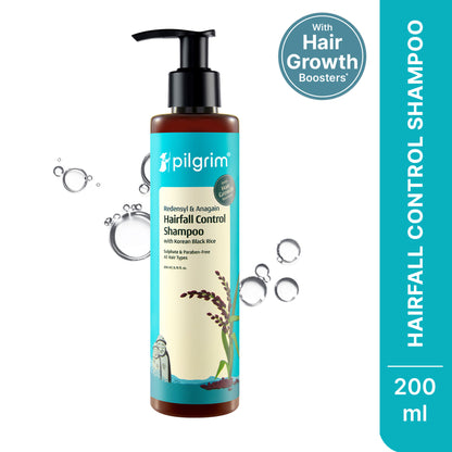 Pilgrim Redensyl & Anagain Hairfall Control Shampoo With Growth Boosters For Thick & Dense Hair