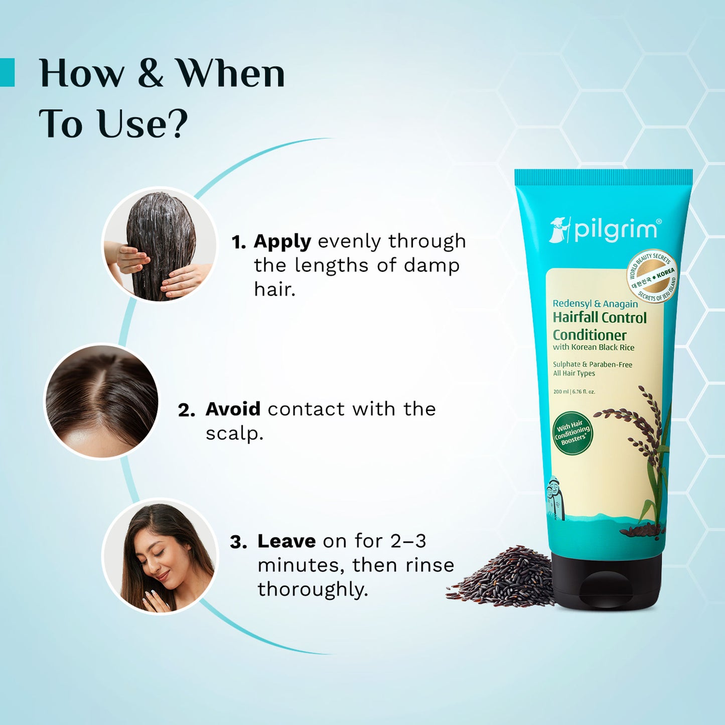 Pilgrim Redensyl & Anagain Hairfall Control Conditioner