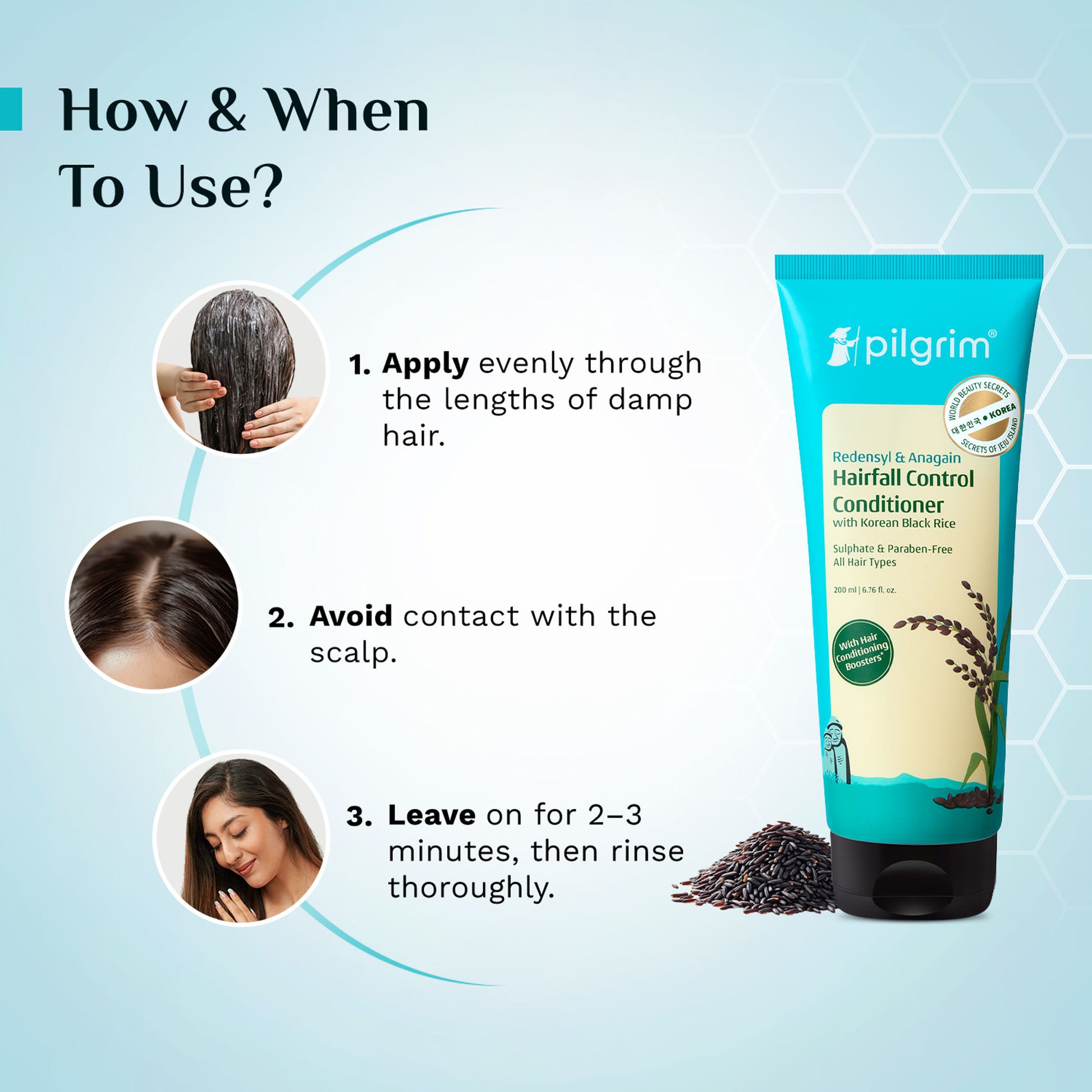 Pilgrim Redensyl & Anagain Hairfall Control Conditioner
