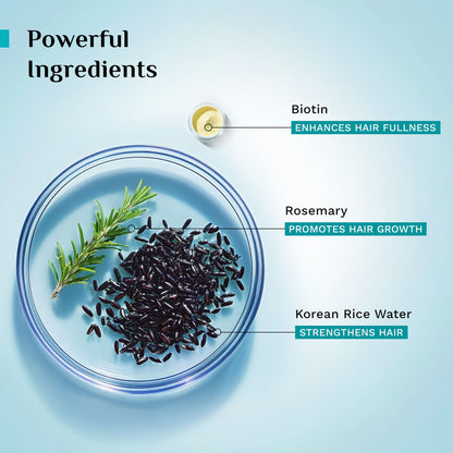 Pilgrim Korean Black Rice & Rosemary Water Spray With Biotin For Strong & Nourised Hair Growth