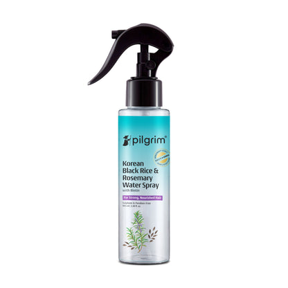 Pilgrim Korean Black Rice & Rosemary Water Spray With Biotin For Strong & Nourised Hair Growth