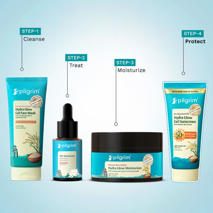 Pilgrim 5% Niacinamide Hydra Glow Gel Sunscreen SPF 50+ PA++++ In-Vivo tested & New Gen UV filter