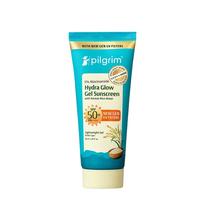 Pilgrim 5% Niacinamide Hydra Glow Gel Sunscreen SPF 50+ PA++++ In-Vivo tested & New Gen UV filter