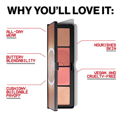 Smashbox Halo Contour, Blush And Highlighter Palette - Coral