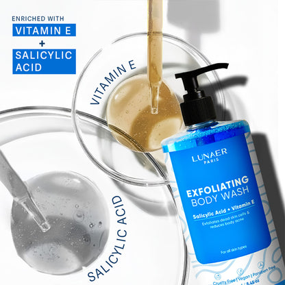 LUNAER Oud Refreshing Foaming & Exfoliating Shower Gel